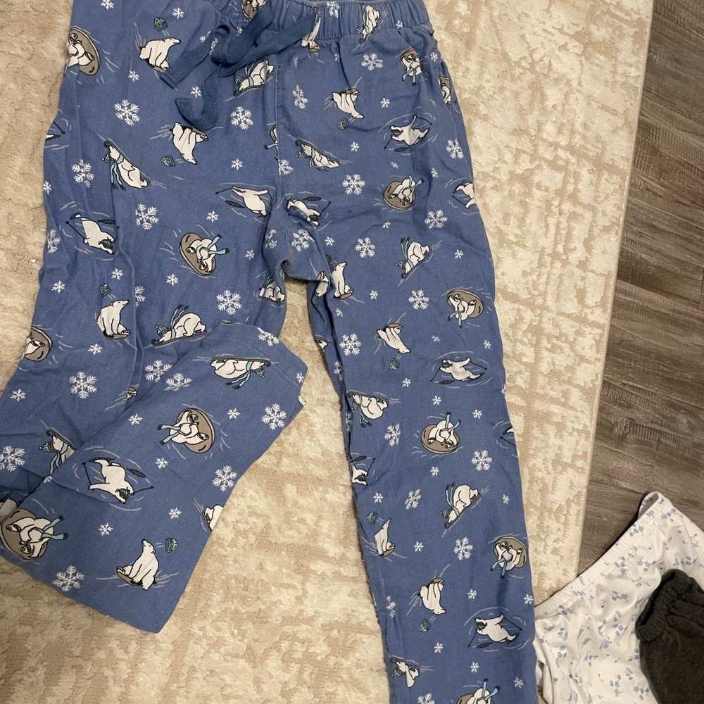 Blue Kids Pajamas with Husky Print